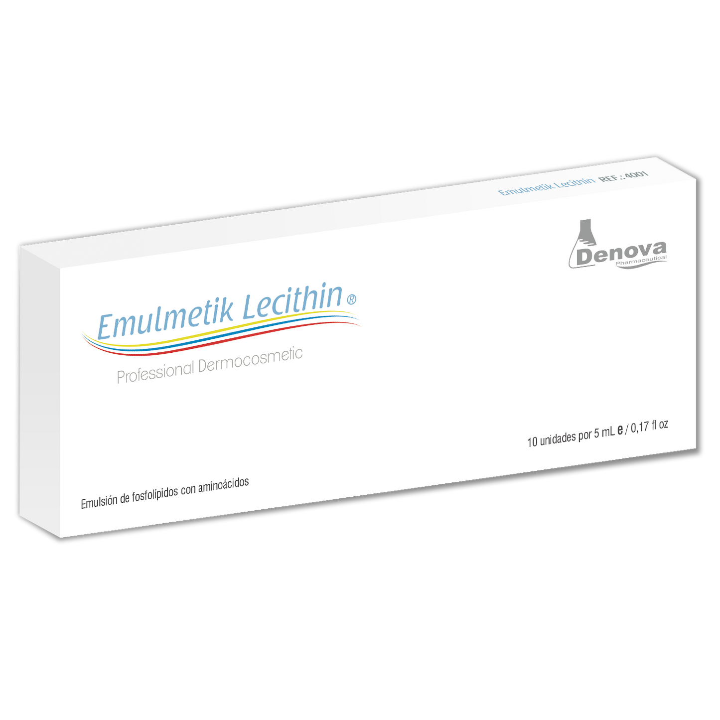 Emulmetik Lecithin By Denova - Moldeamiento corporal y Tratamiento reductor de grasa - 10Amp x 5ml