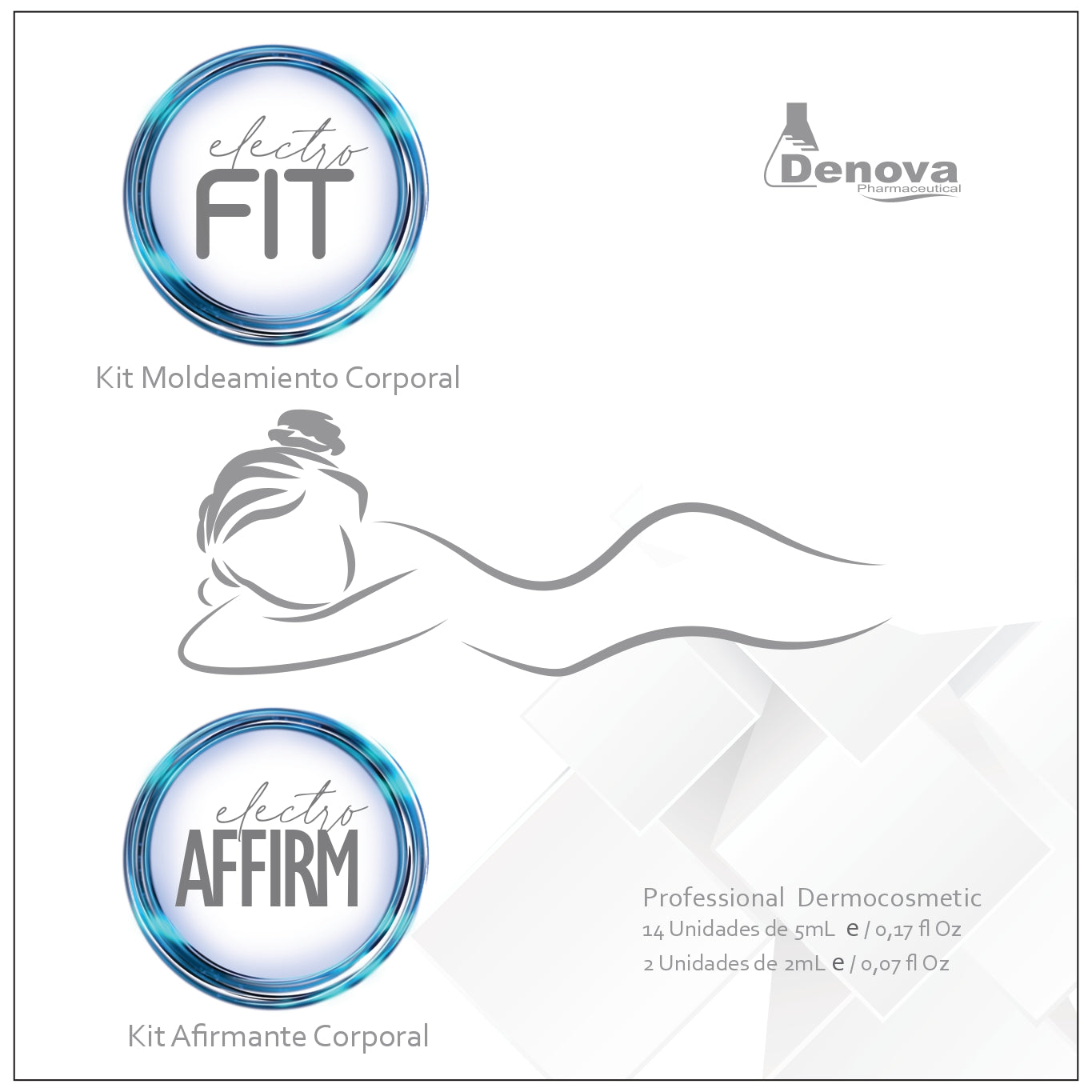 Kit Electro Fit 1 - Kit Moldeamiento Corporal y Afirmante Corporal - Caja 16 Und