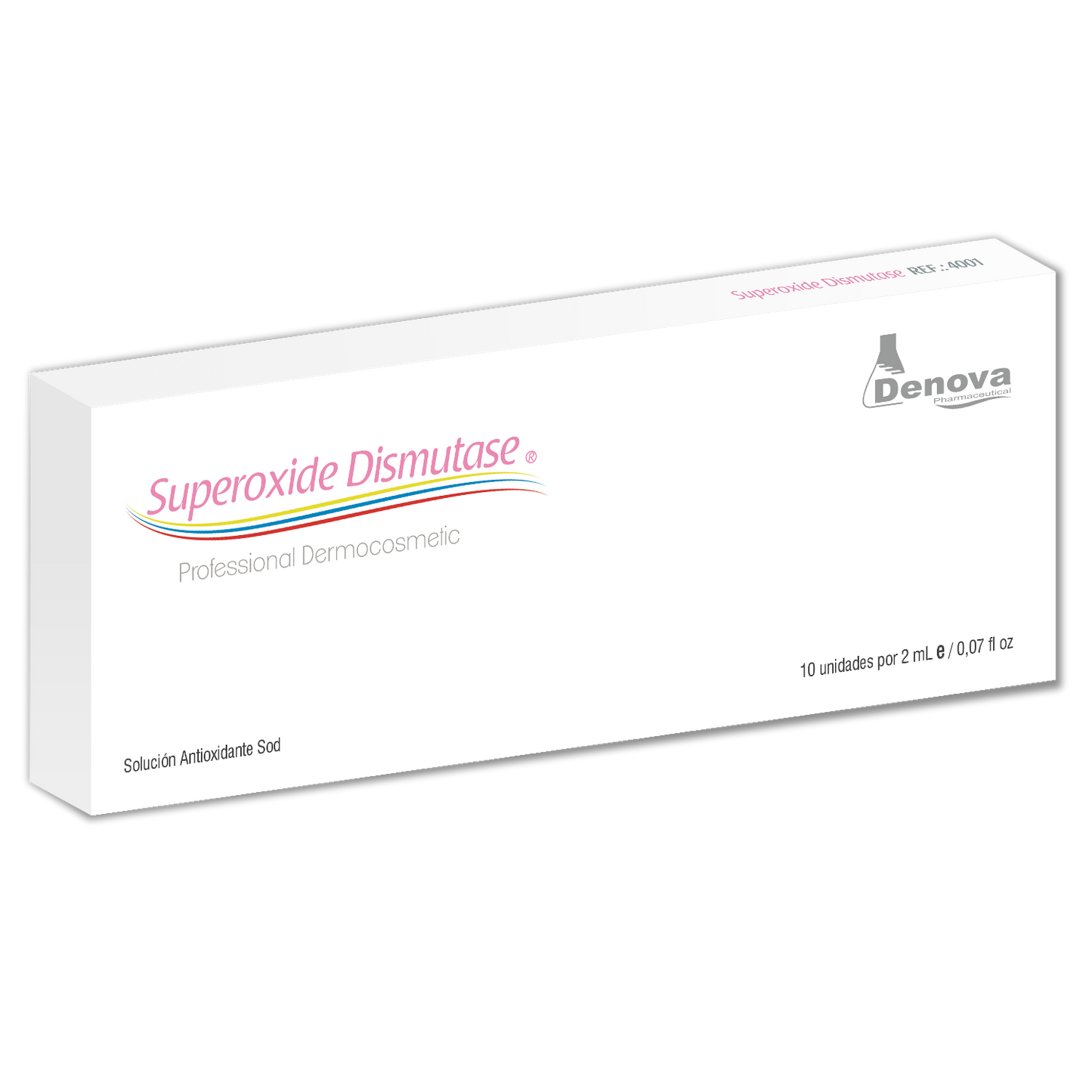 Superóxide Dismutasa Ampollas Antioxidante y Antienvejecimiento By Denova - 10Amp x 2ml