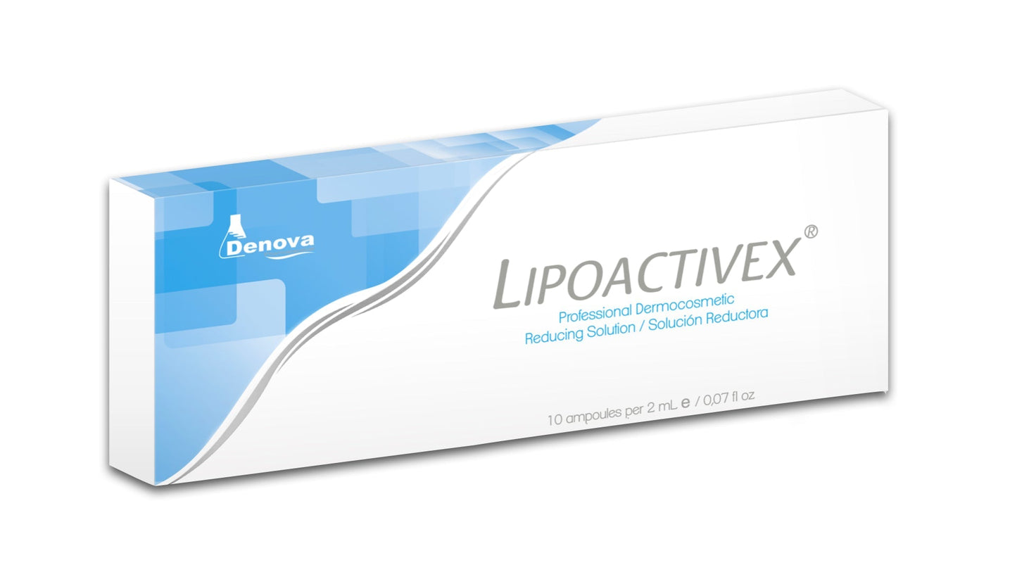 LipoActivex Reductor Corporal - Alcachofa, L-Carnitina, Silicio Orgánico, Fosfatidilcolina - 10Amp x 5 ml