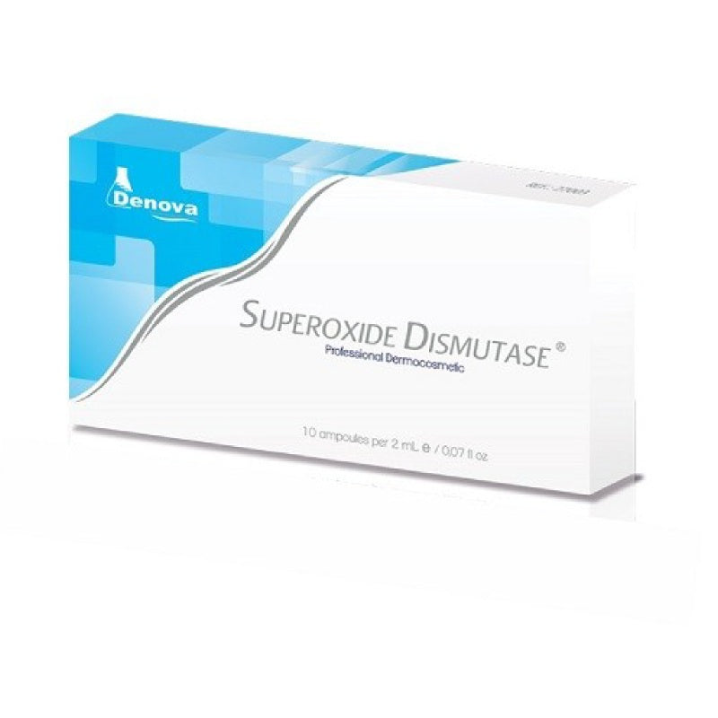 Superóxide Dismutasa Ampollas Antioxidante y Antienvejecimiento By Denova - 10Amp x 2ml