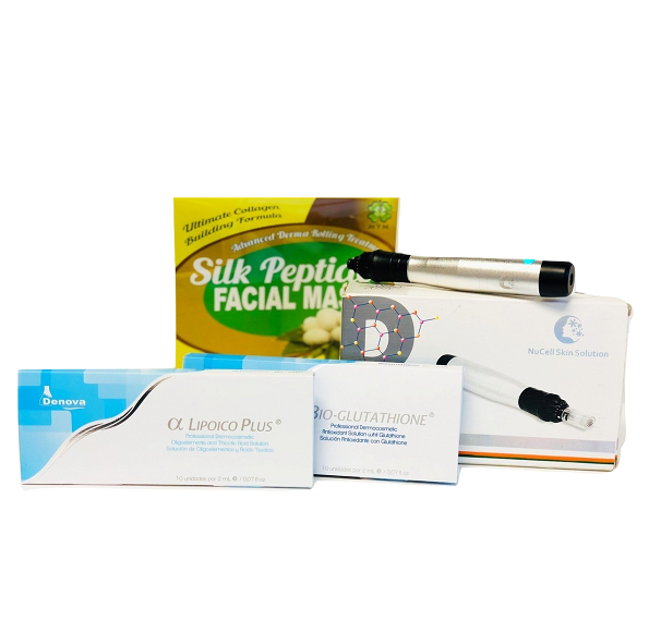 Kit Premium Microneedling – Bio-Glutathione, Alpha Lipoico y Mask